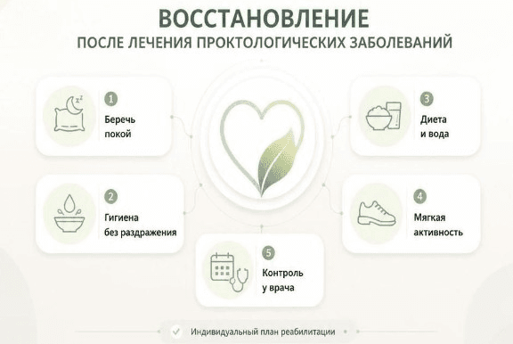 Реабилитация после лечения геморроя